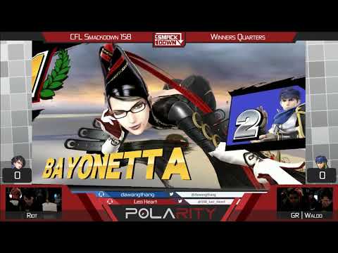 CFL Smackdown 158 WiiU - Riot (Bayonetta) vs GR | Waldo (Ike) - Winners Quarters