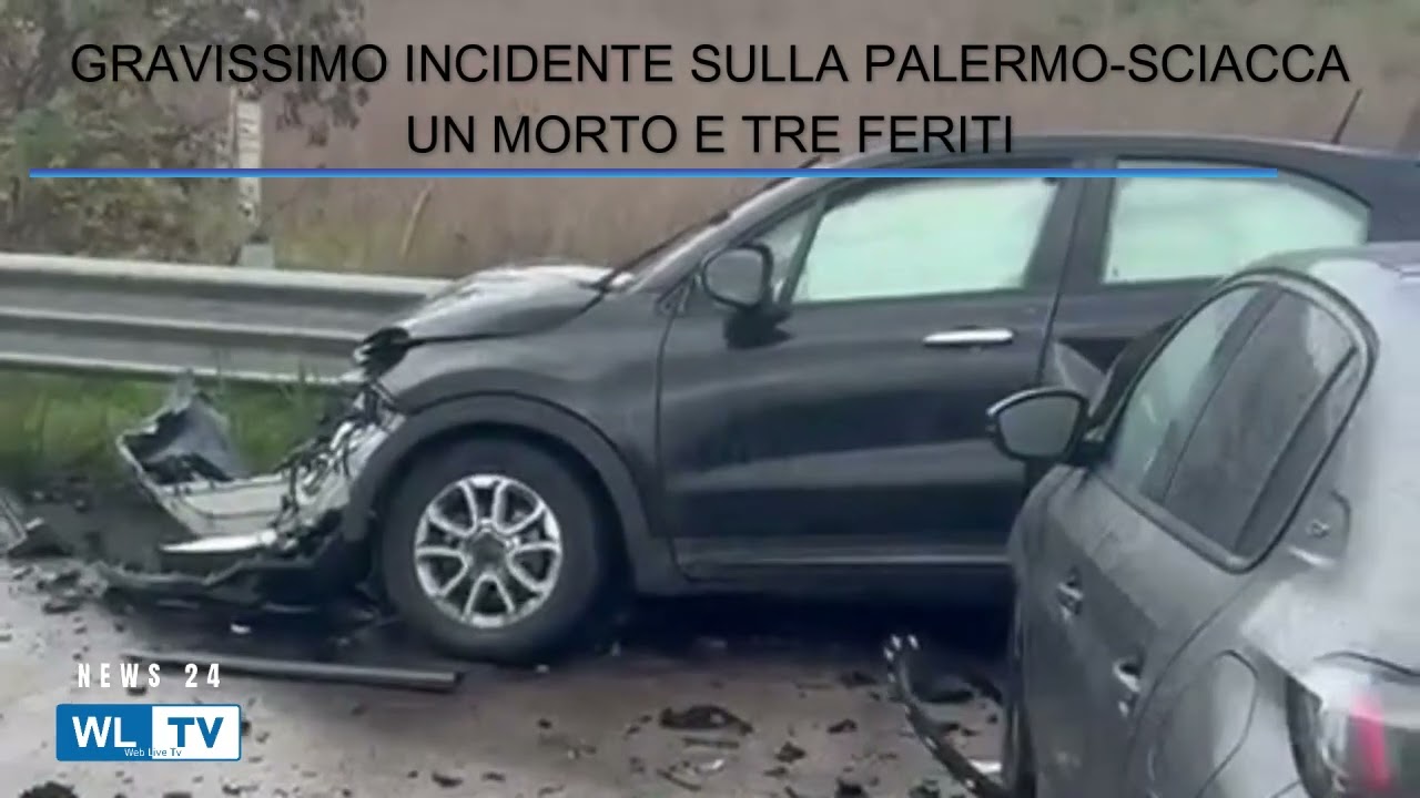 Gravissimo incidente sulla Palermo-Sciacca. Un morto e tre feriti