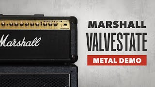Video thumbnail for 1990s Marshall VS100 Valvestate Guitar Amp Head [Metal Sound Demo] by Caleb Andresen