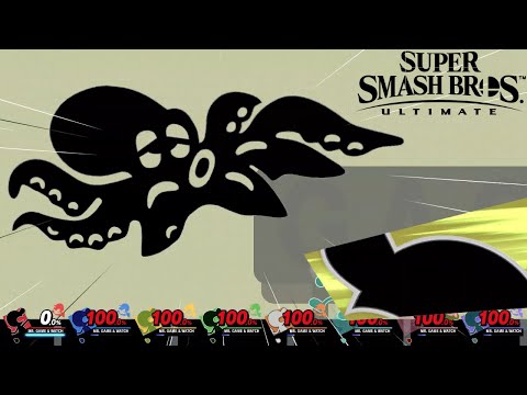 Super Smash Bros Ultimate 8 Player Final Smash Mr.Game & watch