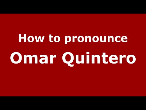 How to pronounce Omar Quintero (Mexico/Mexican Spanish) - PronounceNames.com