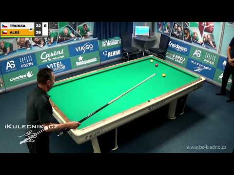 Czech league | 3-cushion | D1 | 2nd round | Jan Aleš v Otakar Truksa