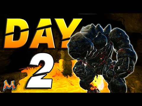 CLAIMING The Most HIDDEN RATHOLE On ARK & Running Lava Golem For INASNE BPs | MESA DUOS  - ARK PvP