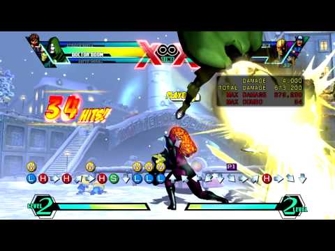 [UMVC3] For Prog - Skrull corner air throw raw tag into Doom