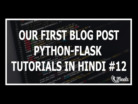 Hindi Creating Our First Flask Post In Hindi Web Development Using Flask and Python 12