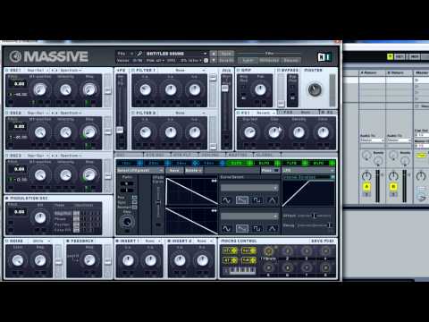 Basic Synthesis - Simple Synth Sweep in NI Massive