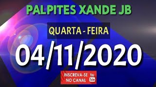 Palpite dia 04/11/2020 - JOGO DO BICHO TODAS AS LOTERIAS