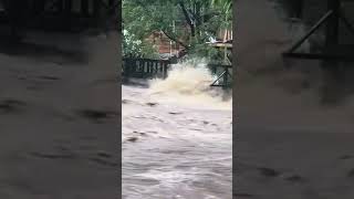 River Flood hits Bridge