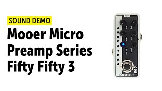 Video thumbnail for Mooer Micro Preamp Series Fifty Fifty 3 Sound Demo (no talking) by Guitar Bonedo