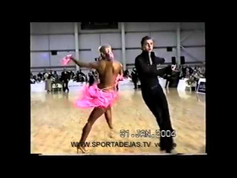 SportaDejas.TV/Vēsture Latvijas čempioni LA 2004: Ojārs Bācis & Santa Lodiņa! Pasodoble