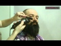 Стрижка квадратной русской бороды. Haircut a square russian beard 