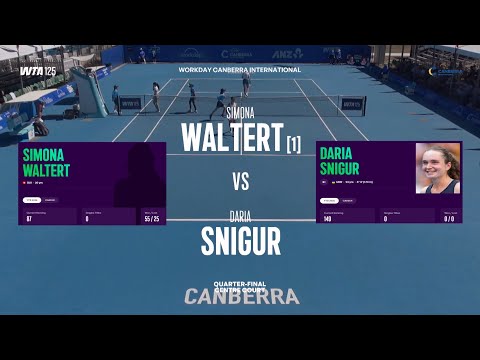 (1) Simona Waltert (SUI) vs Daria Snigur (UKR) - Game, Set, Match