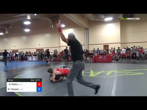 2018 Marine Corps US Open/UWW Junior Freestyle 65 Rnd Of 64 - Grant Willits (Oran) Vs. Max Tempel