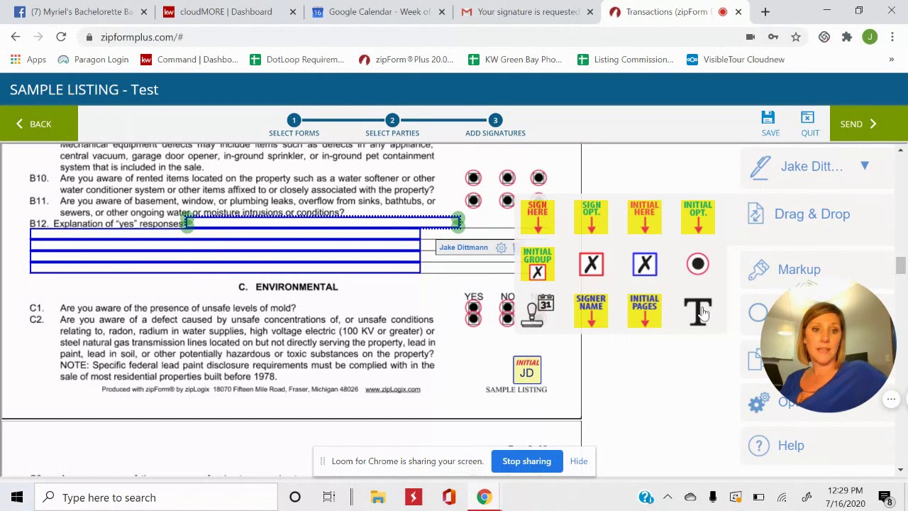 Adding Text to PDF in Zipforms