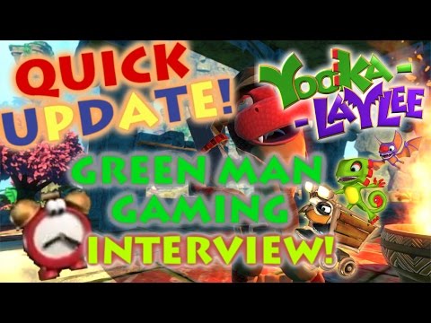 Yooka-Laylee Quick Update - Greenmangaming Interview with Andy Robinson