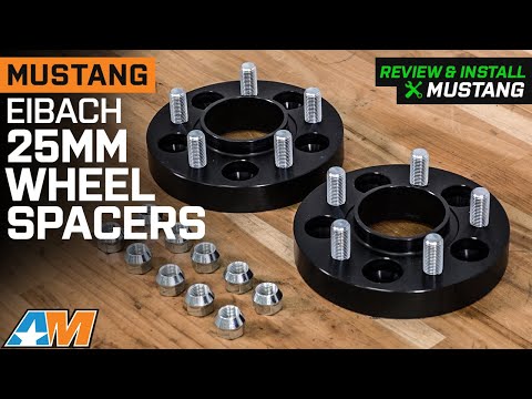 2015-2022 Mustang GT Eibach 25mm Pro-Spacer Hubcentric Black Wheel Spacers Review & Install