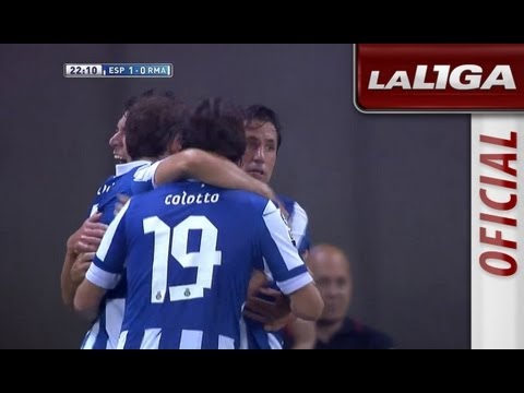 Gol de Stuani (1-0) en el RCD Espanyol - Real Madrid - HD