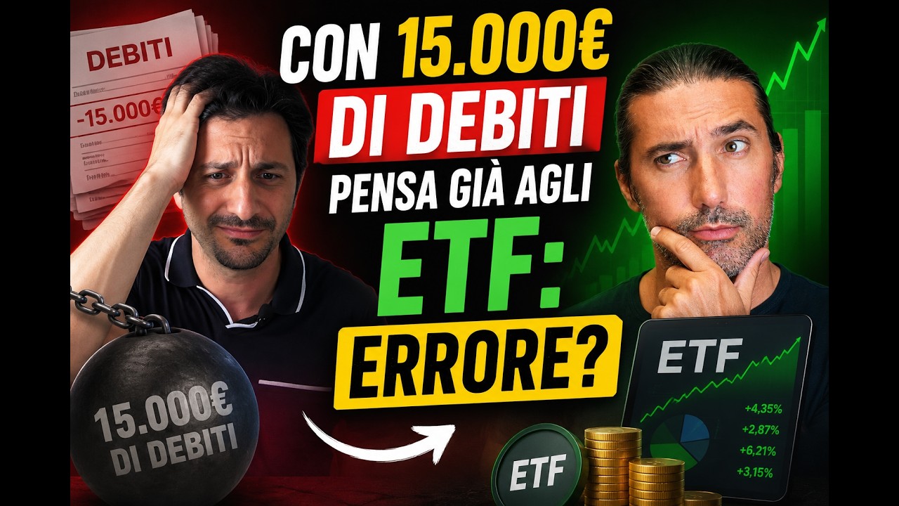 Con 15.000€ di debiti pensa già agli ETF: errore?