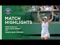 Ashleigh Barty vs Angelique Kerber | Semi-Final Highlights | Wimbledon 2021
