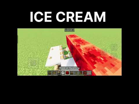 Minecraft Tutorial: How to Build a Giant Ice Cream Decoration!