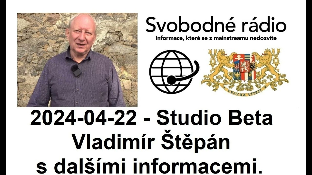 2024-04-22 - Studio Beta -  Vladimír Štěpán s dalšími informacemi.