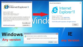 #IE11 Update IE11 on windows 7 | Internet Explorer Update issue | IE11 ko kaise update kore| Hindi