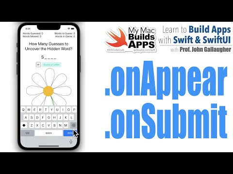 Ch. 2.5 onChange and onSubmit in SwiftUI to Guess a Letter (WordGarden app)