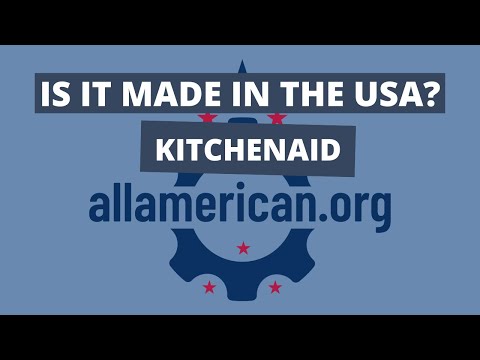 Part of a video titled Are KitchenAid mixers made in the USA? #shorts - YouTube