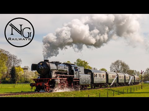 20 april 2025 Eerste dienstregelingsrit Veluwsche Stoomtrein Maatschappij in 2025 met de 23 076