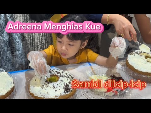 Adreena Dapat hadiah dari menghias kue||Cooking Class