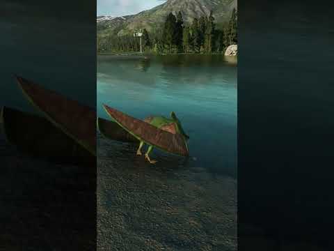 Cearadactylus drinks water #cearadactylus #jurassicworldevolution2  #dinosaur #gaming #ASMR #reptile