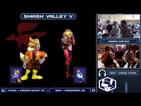 Smash Valley V Melee Doubles - Colbol + Swedish Delight (R) vs iBDW + Ferris (B) - Winners Quarters