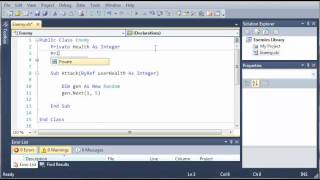 Visual Basic Tutorial - 145 - Game Part 1 Class Libraries