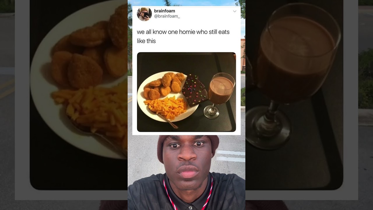 we all know one homie who still eats like this