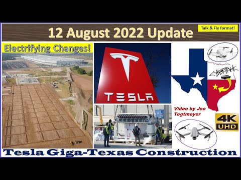 Tesla Gigafactory Texas 12 August 2022 Cyber Truck & Model Y Factory Construction Update (07:35AM)