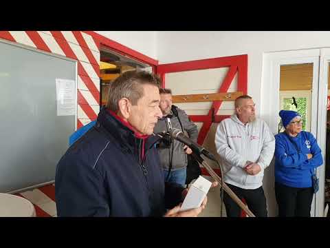 Sonderehrung für Günter vom TSV Marl  Hüls  durch den Bürgermeister Werner Arndt 