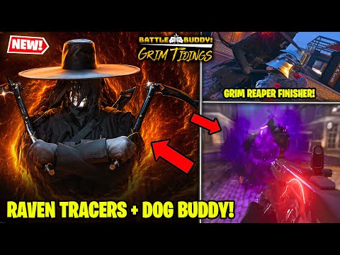 NEW BATTLE BUDDY GRIM TIDINGS TRACER PACK 💀 REAPER FINISHERS MW2 WARZONE MW3 (Soul Separator TR76)