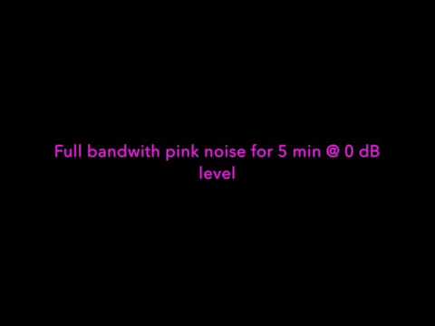 Pink noise full spectrum 0db