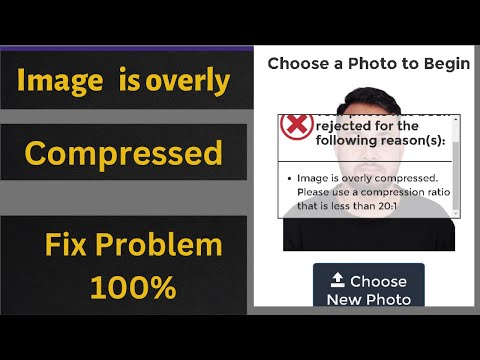 how to fix image is overly compressed ratio 20:1 | EDV 2024 photo tool 100% Working