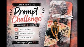 Mixed Media Tag Prompt Challenge | Create With Me + FREE Printables!