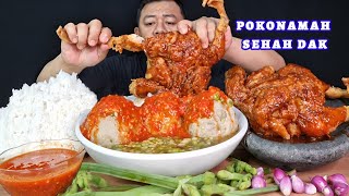 Download lagu SEHAH NIKMAT ⁉️ MAKAN 1 EKOR AYAM CRISPY BASLUB PEDAS LALAPAN GENJER MENTAH BAWANG MERAH  mp3