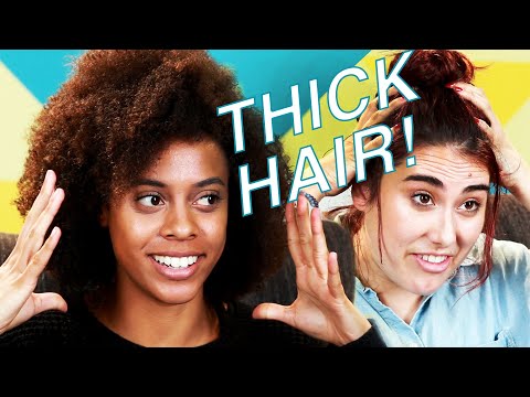 太い髪の悩み! (Thick Hair Problems!)