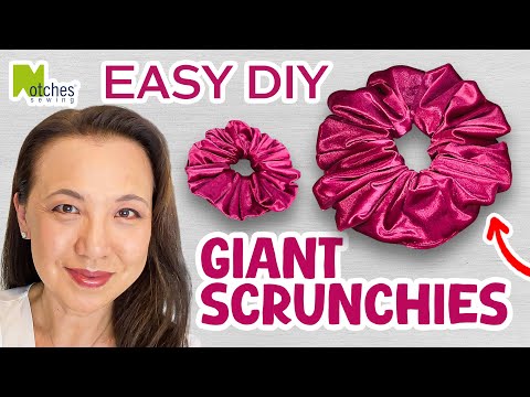 2 Easiest Methods to make Giant Scrunchies