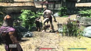 SKYRIM 巨人に襲われる村 画質向上Ver