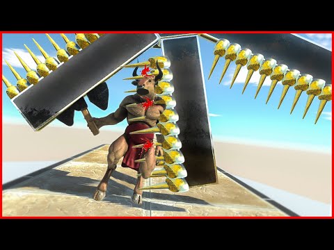 WINDMILL SPIKES vs UNITS Passing Through | ARBS - Animal Revolt Battle Simulator