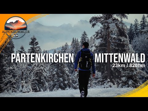 Von Garmisch-Partenkirchen nach Mittenwald | Zauberhafte Wanderung im Schnee