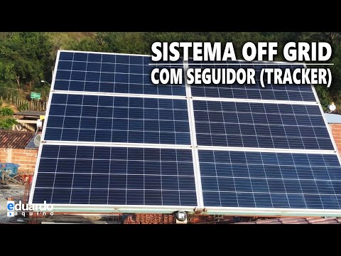 Sistema OFF GRID com SEGUIDOR Solar | Aluno Márcio