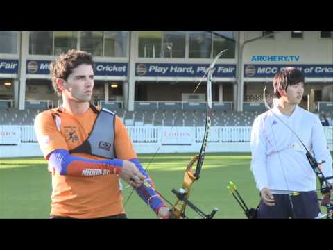 Rick van der Oever v Kim Woojin – recurve men’s 2nd round | London 2012 Olympic Test Event