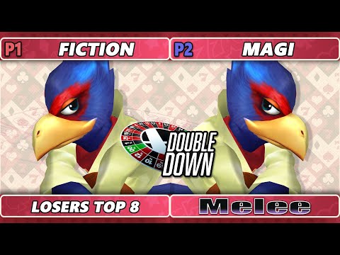 Double Down 2022 Top 8 - Magi (Falco) Vs. Fiction (Falco) SSBM Melee Tournament