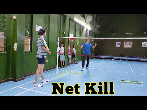 Forehand Brush Net Kill 🔴 Backhand Net Kill 🔴 Badminton Training